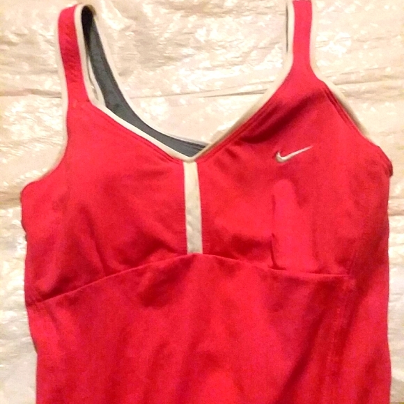 Nike Women's Pink Dri Fit Tank Top - Picture 2 of 3